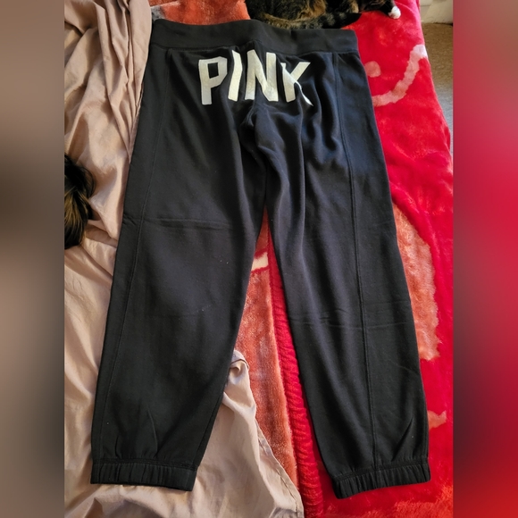 Vs pink vintage sweatpants, size large. - Picture 9 of 11